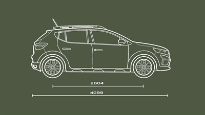 Sandero Stepway side dimensions